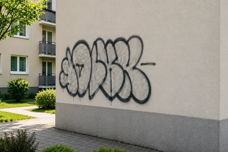 Grafity na budove